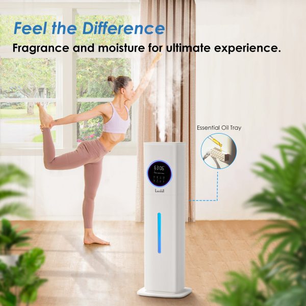 Warm and Cool Mist Humidifiers for Bedroom Home, 2.1gal Quiet Humidifier for Large Room up to 800 ft with Customized Humidity - Image 4