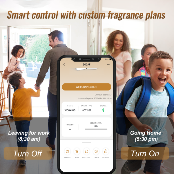 Smart Scent Air Machine for Home, Bluetooth Waterless Essential Oil Diffuser with Cold Air Tech 350ML, 1500 sq. ft - Image 4
