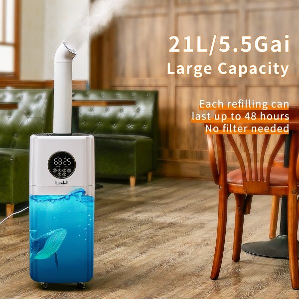 5.5Gal for 2000 sq.ft, Large Humidifiers Commercial & Industrial grade, 2000ML/H Dual 360° Nozzles - Image 4