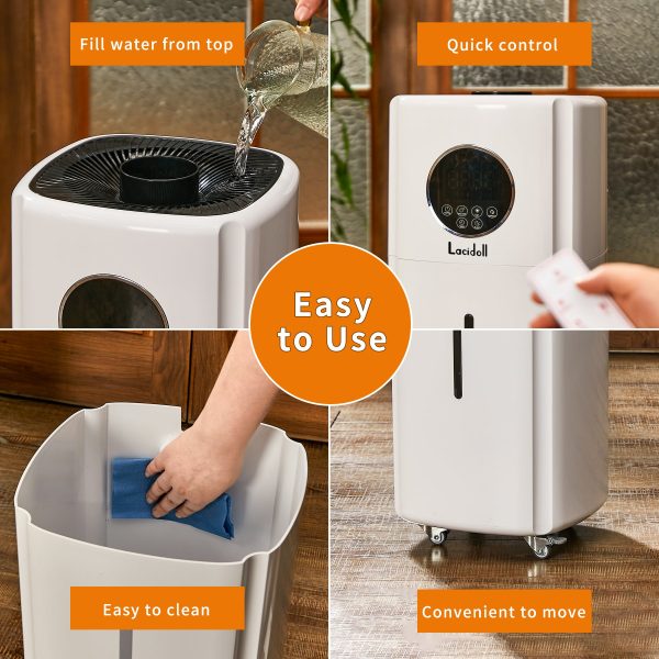 5.5Gal for 2000 sq.ft, Large Humidifiers Commercial & Industrial grade, 2000ML/H Dual 360° Nozzles - Image 5